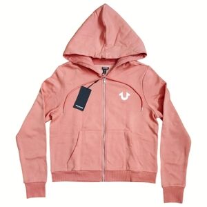 True Religion Foil Buddha Back Logo Hoodie NWT